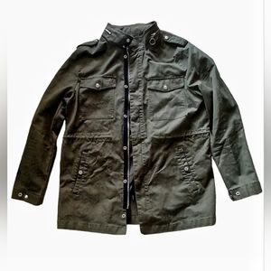 Forever 21 utility military green jacket